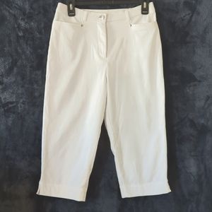 TanJay White Crop Pants